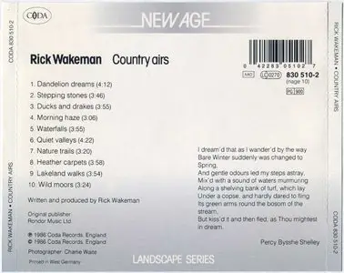 Rick Wakeman - Country Airs (1986)
