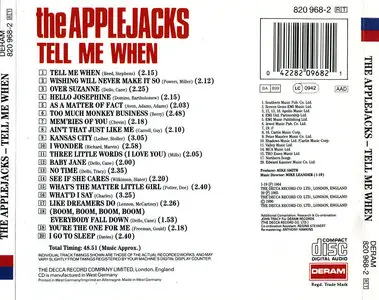 The Applejacks - Tell Me When (1990)