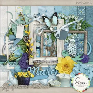Scrap Kit - Birthstones: March 