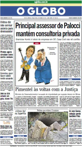 Jornal O Globo - 24 de maio de 2011