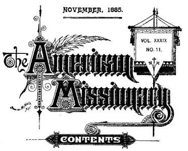 «The American Missionary — Volume 39, No. 11, November, 1885» by Various