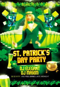 Flyer PSD Template - St Patricks Day