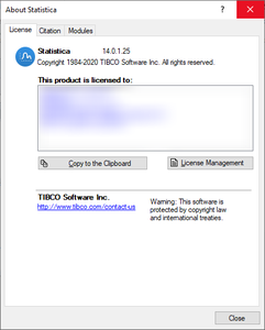 TIBCO Statistica 14.0.1.25