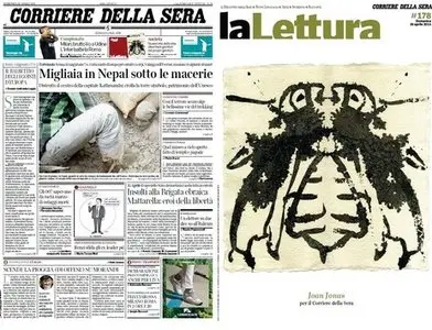 Il Corriere della Sera (26-04-15) + La Lettura