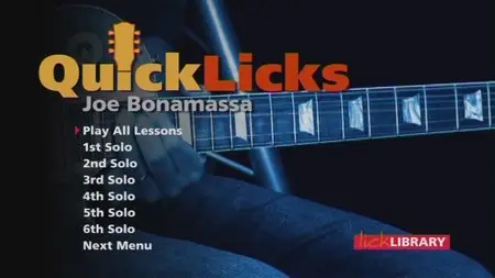 Lick Library - Quick Licks - Up Tempo Blues - Joe Bonamassa