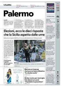 la Repubblica Palermo - 3 Marzo 2018