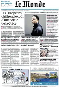 Le Monde et Supplément Livres du Vendredi 25 Mai 2012