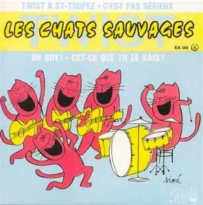 Dick RIVERS & Les Chats Sauvages - Integrale des 45 Tours + Pochettes