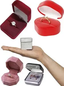 Stock: Boxes for rings and jewelry