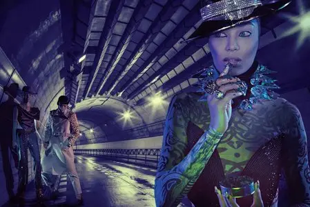 Joan Smalls & Xiao Wen Ju by Steven Klein for Vogue Italia March 2015