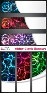 Vectors - Shiny Circle Banners