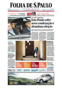 Jornal Folha de São Paulo - 31 de agosto de 2012 - Sexta