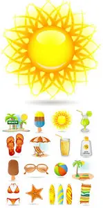 Summer vector icons