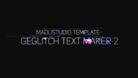 Ge Glitch Text Maker 2 - Project for After Effects (VideoHive)