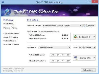 ChrisPC DNS Switch Pro 3.50