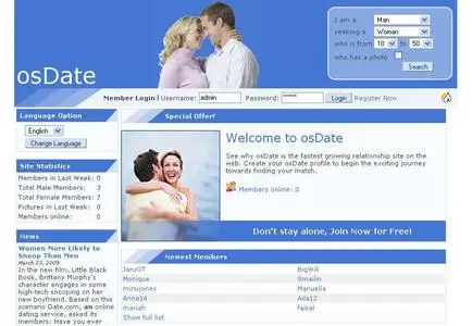 4 Dating Scripts ~ PHP-MySQL