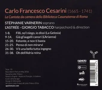 Stephanie Varnerin, L’Astree, Giorgio Tabacco - Carlo Francesco Cesarini: Cantatas (2017)