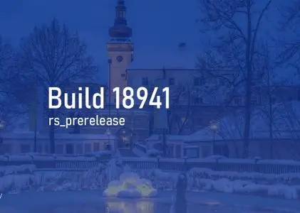 Windows 10 Insider Preview (20H1) Build 18941.1001