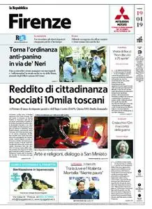 la Repubblica Firenze – 19 aprile 2019
