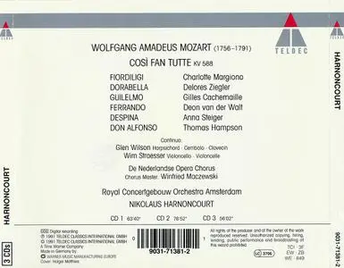 Nikolaus Harnoncourt, Royal Concertgebouw Orchestra - Wolfgang Amadeus Mozart: Così fan tutte (1991)