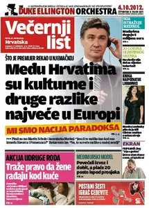 Večernji list from Friday, 21. September 2012