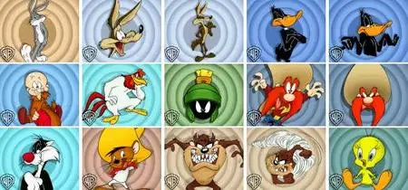 Looney Tunes Classic's Official Warner Bros Mobile Phones Logos Collection