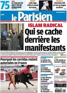 Le Parisien + Cahier Paris du Samedi 22 Septembre 2012