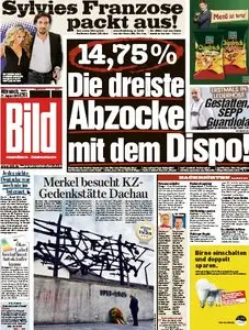 Bild Zeitung vom 21 August 2013