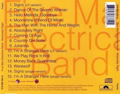 Five Man Electrical Band - Absolutely Right: The Best Of Five Man Electrical Band (1995)