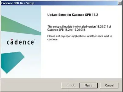 Hotfix Cadence Allegro SPB 16.20.019