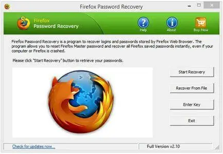 Top Password Firefox Password Recovery 2.10