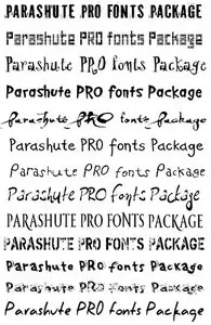 Parashute PRO fonts Package