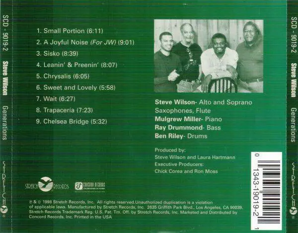 Steve Wilson - Generations (1988) {Stretch}