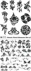 Vectors - Ornate Floral Elements (Set 5)