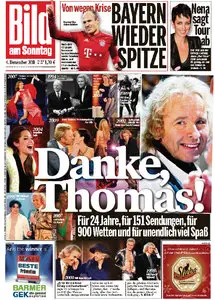 Bild am Sonntag vom 04. Dezember 2011