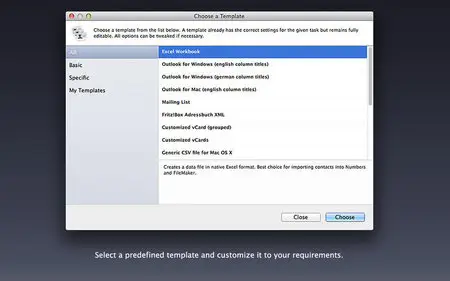Export Address Book v1.9.6 Multilingual Mac OS X