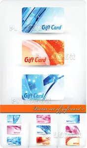 Vector set of gift card 2