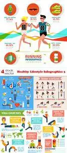 Vectors - Healthy Lifestyle Infographics 3