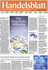 Handelsblatt vom Montag, 20. Oktober 2014