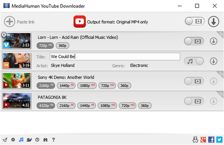 MediaHuman YouTube Downloader 3.9.8.19 (0901) DC 12.01.2018 Multilingual Portable