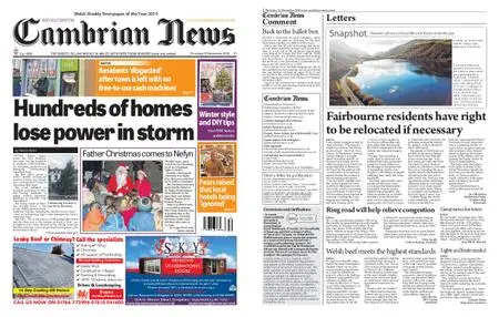 Cambrian News Arfon & Dwyfor – 13 December 2019