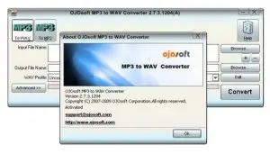 OJOsoft WAV to MP3 Converter 2.7.3.1204