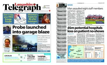 Lancashire Telegraph (Burnley, Pendle, Rossendale) – April 26, 2021