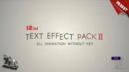Text FX Pack II - Project & Presets for After Effects (VideoHive)