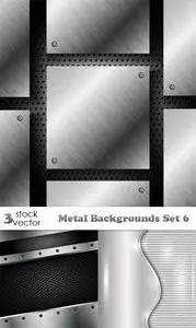 Vectors - Metal Backgrounds Set 6