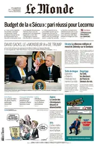 Le Monde du Jeudi 11 Décembre 2025