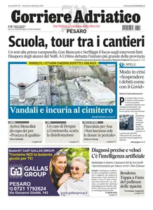 Corriere Adriatico Pesaro - 12 Settembre 2024