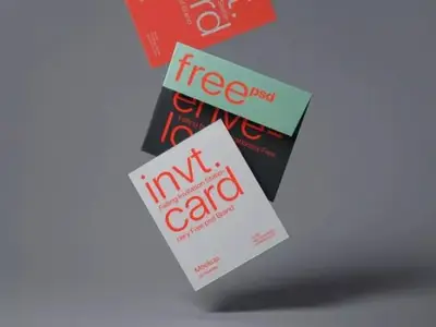 Creative Market - Greeting Cards Mockup Set 6346131