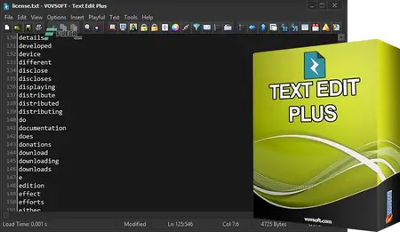 VovSoft Text Edit Plus 15.2 Multilingual Portable