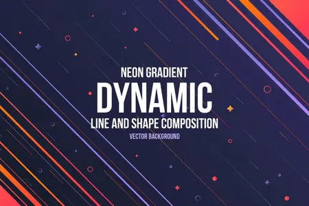 EE - Dynamic Neon Line and Shape Background WPKSPGE